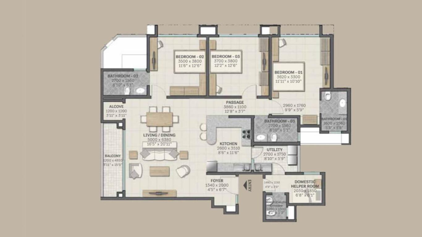 Sobha Royal Crest Banashankari-floor plan 1.jpg